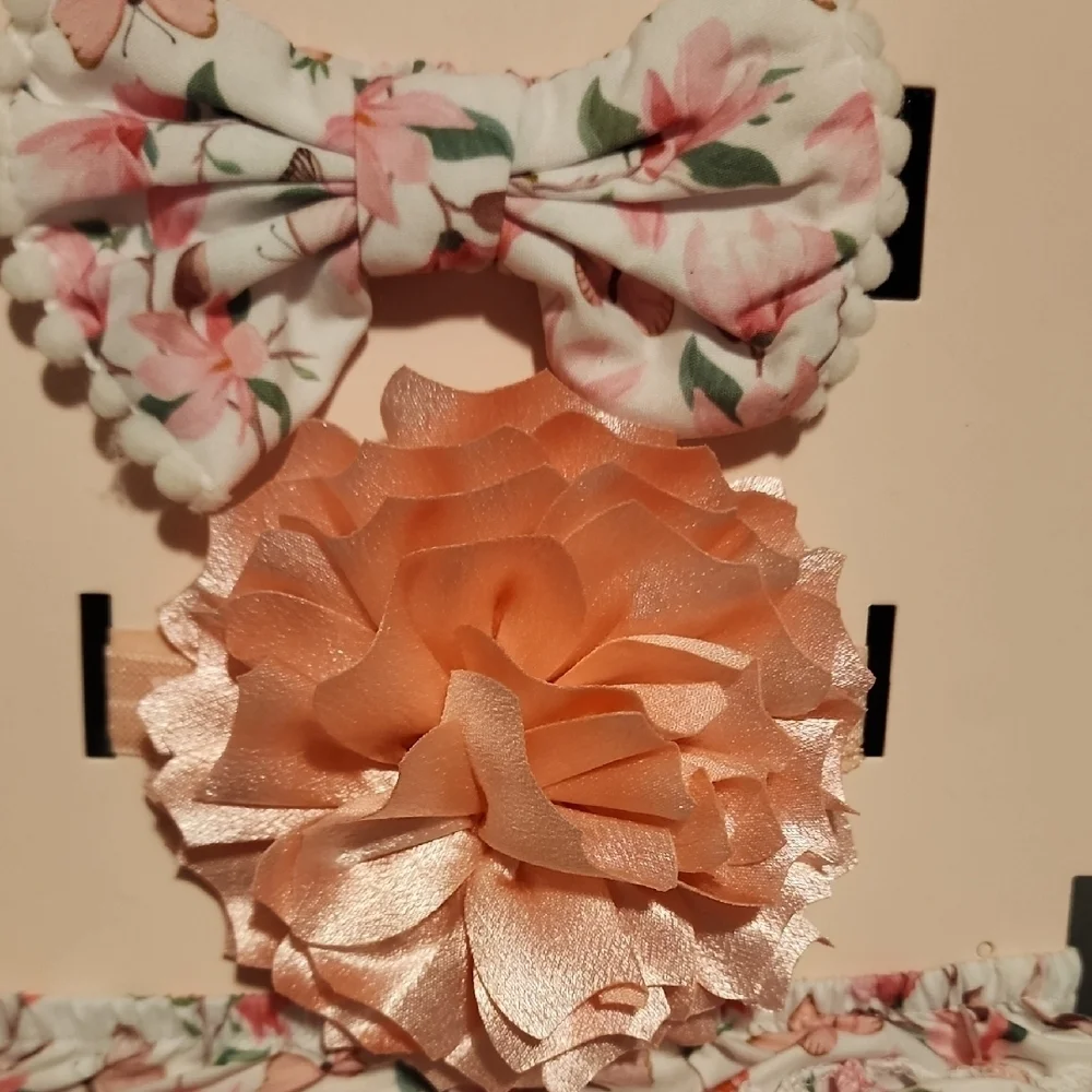 Bebe NWT Pink Hair Accessories Set with Bows and Headband